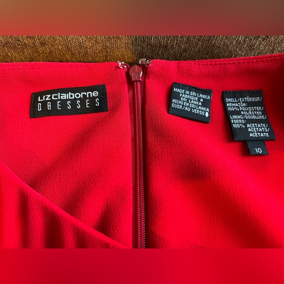 Vintage Liz Claiborne long sleeve sheath dress size 10. - Picture 7 of 8